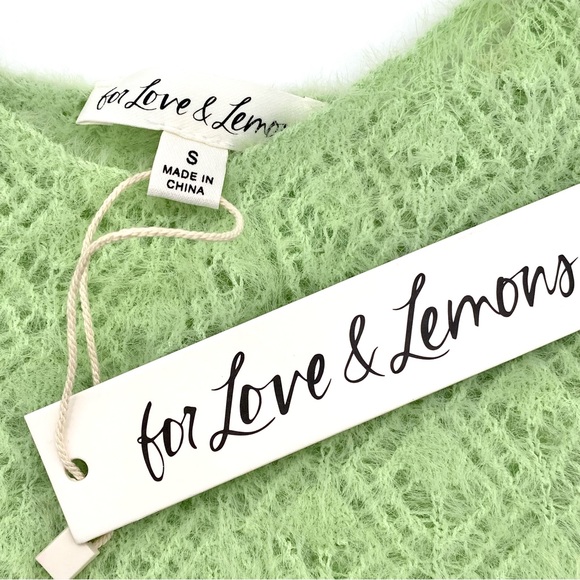 NWT For Love & Lemons Mirabel Crochet Bra Top, S - Picture 11 of 13